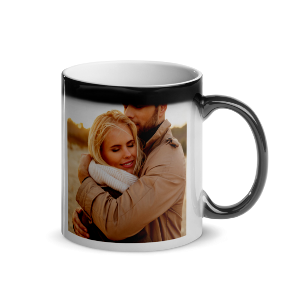 Cana termosensibila personalizata cu 2 poze si mesaj 