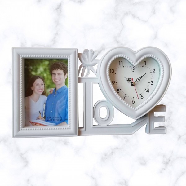 Rama foto ceas Love cu o poza