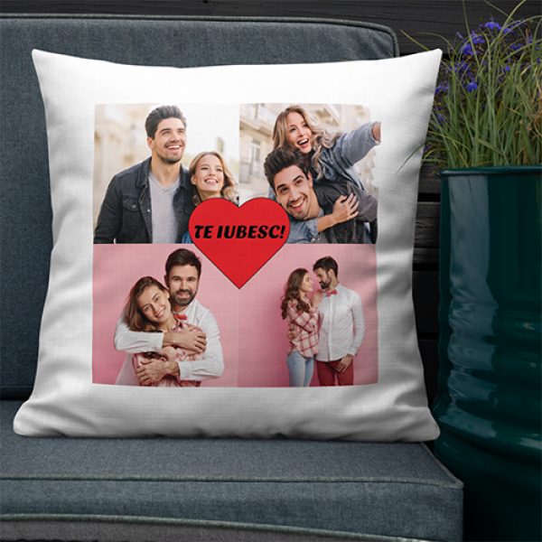 Perna personalizata Familie cu patru poze