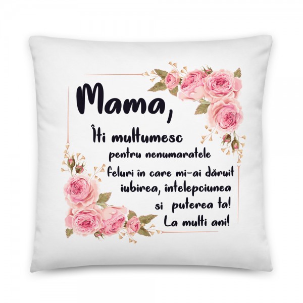 Perna personalizata pentru mama cu flori