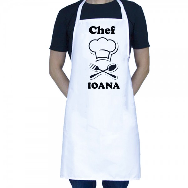 Șorț bucatarie Chef personalizat cu nume