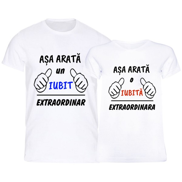 Tricouri cuplu extraordinar