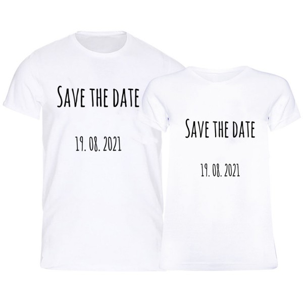 Tricouri cuplu Save the date