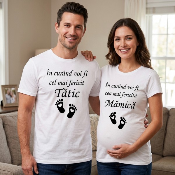 Tricouri personalizate Viitori parinti