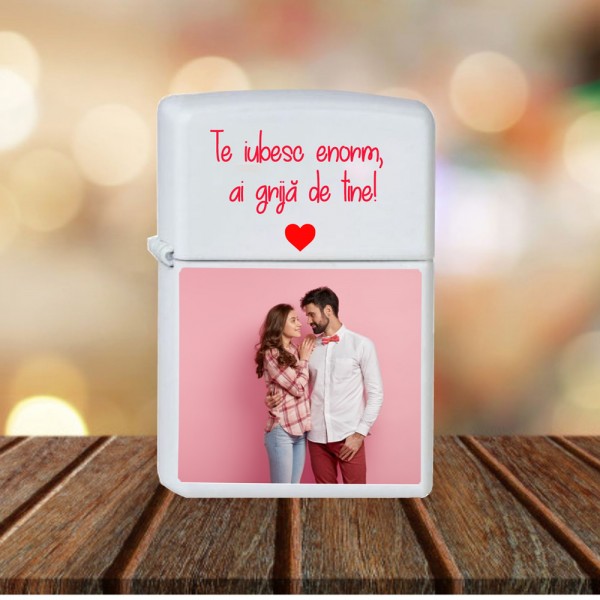 Bricheta personalizata Te iubesc enorm 