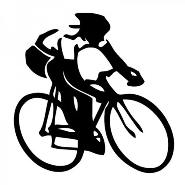 Sticker auto personalizat Ciclist