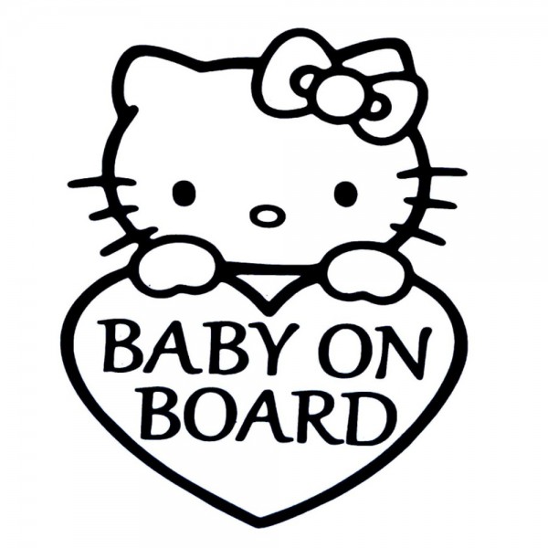 Sticker auto personalizat baby on board