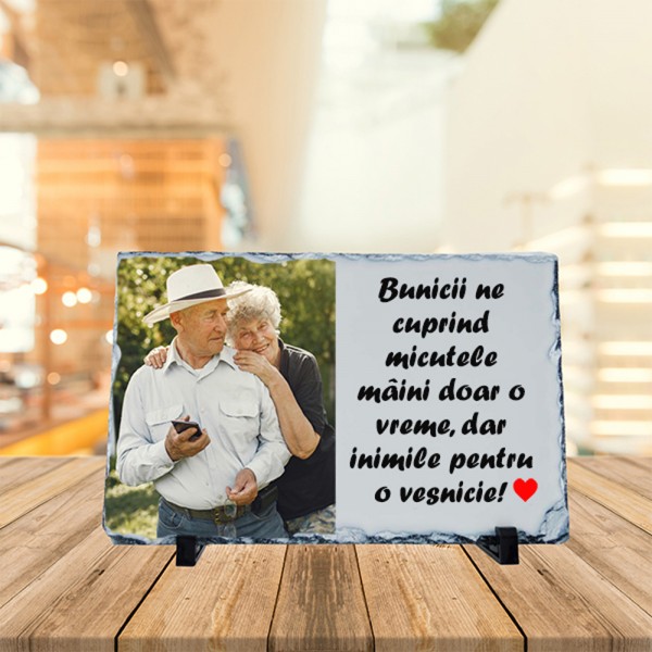 Placa ardezie personalizata pentru bunici 