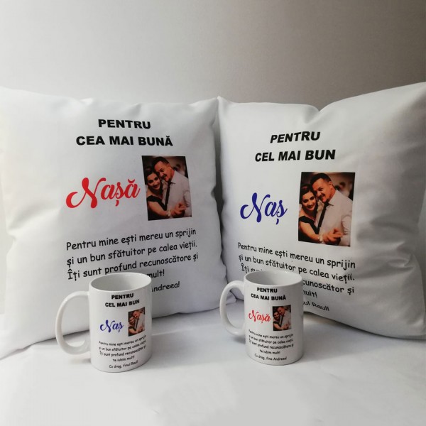 Cadou pentru nași  de botez si cununie